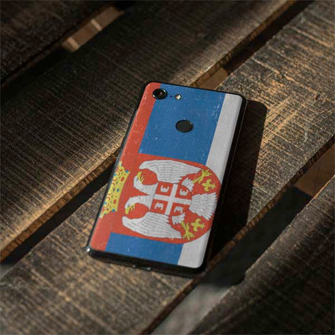 Serbia Flag Distressed Google Pixel 3 Skin